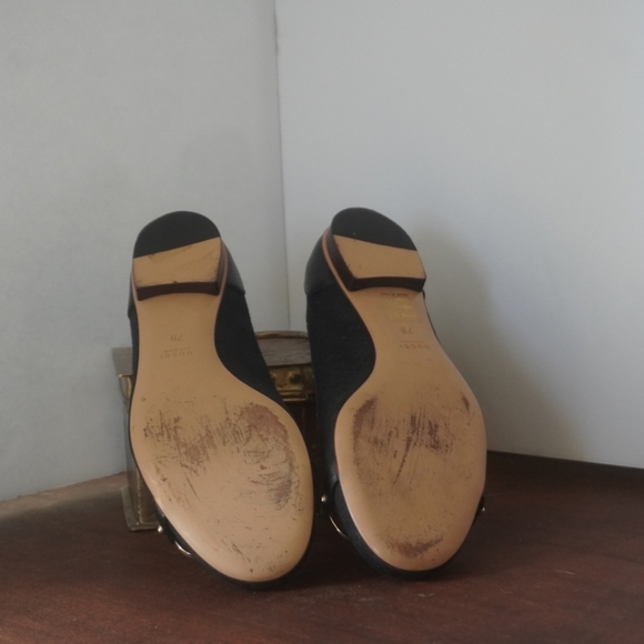 Gucci black ballet flats EUC Authentic Horse-bit Style - Picture 5 of 9